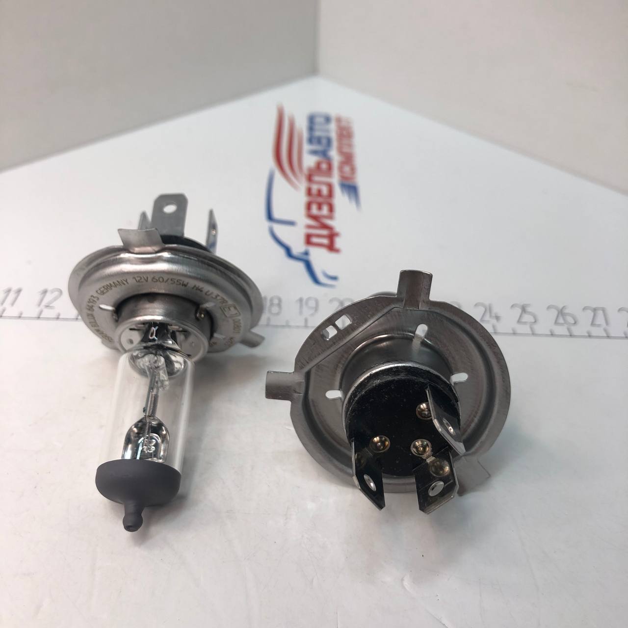 Лампа фары Н4 12-60/55 P43t (с усиками) "OSRAM"