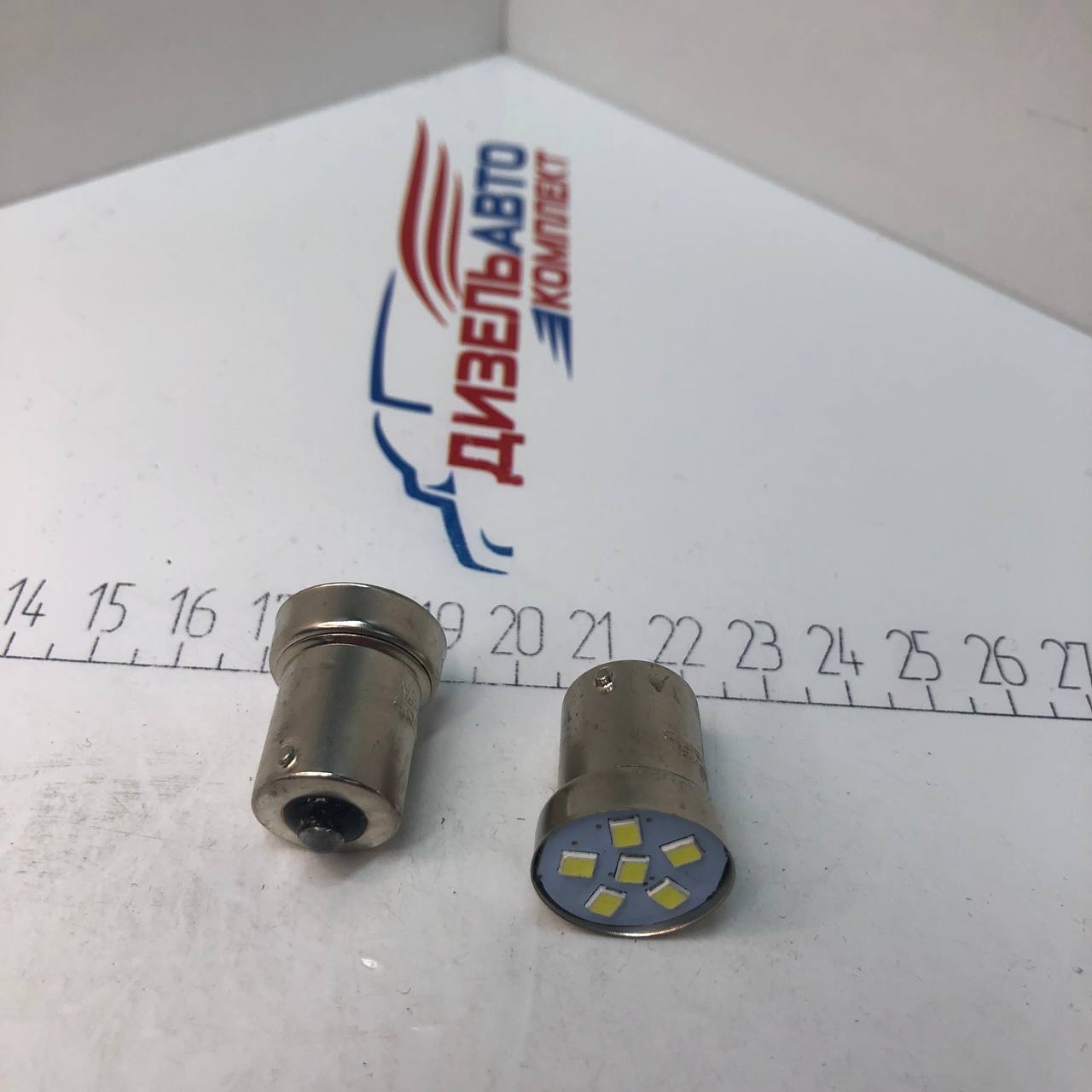 Лампа 24-5 диод 6 SMD белая